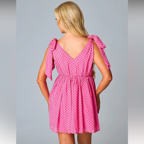 NEW Buddy Love MELANIE TIE-SHOULDER MINI DRESS - MINNIE - Picture 5 of 7